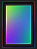 Lightbox Picture Frame for 16 x 24 Inch Artwork with Built-In LED Lighting and a Black Snap-Open Border