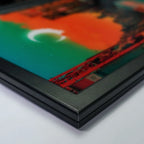 Lightbox Picture Frame for 16 x 24 Inch Artwork with Built-In LED Lighting and a Black Snap-Open Border
