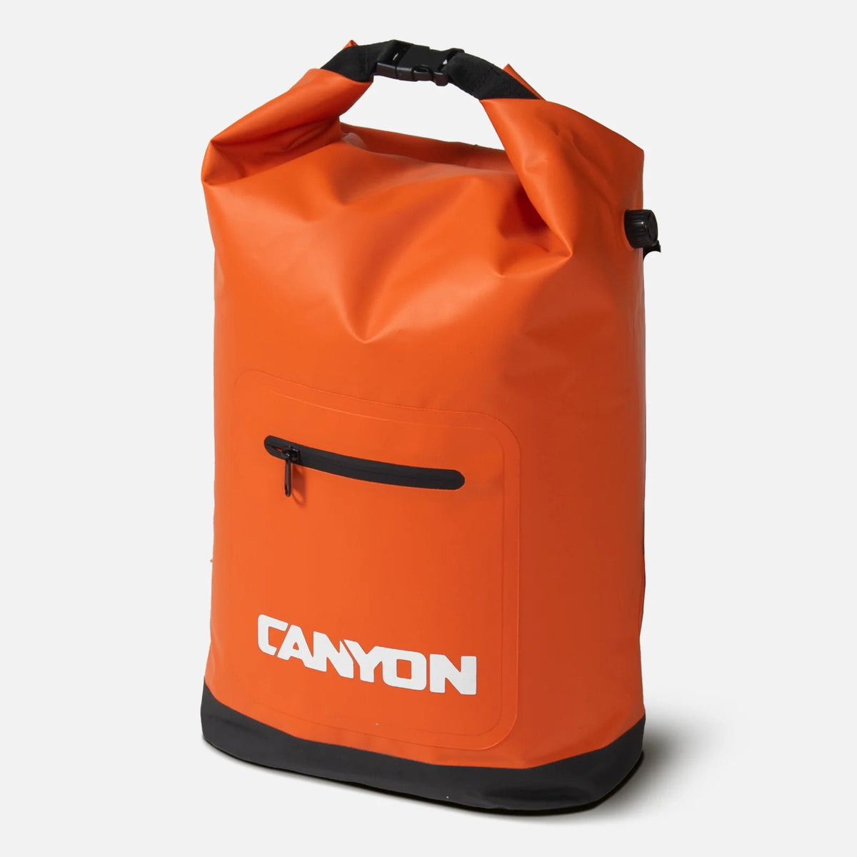 Lightweight Backpack Cooler with a Roll-Top Opening and Adjustable Air Valve for Hands-Free River Days — Quest Orange
