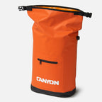 Lightweight Backpack Cooler with a Roll-Top Opening and Adjustable Air Valve for Hands-Free River Days