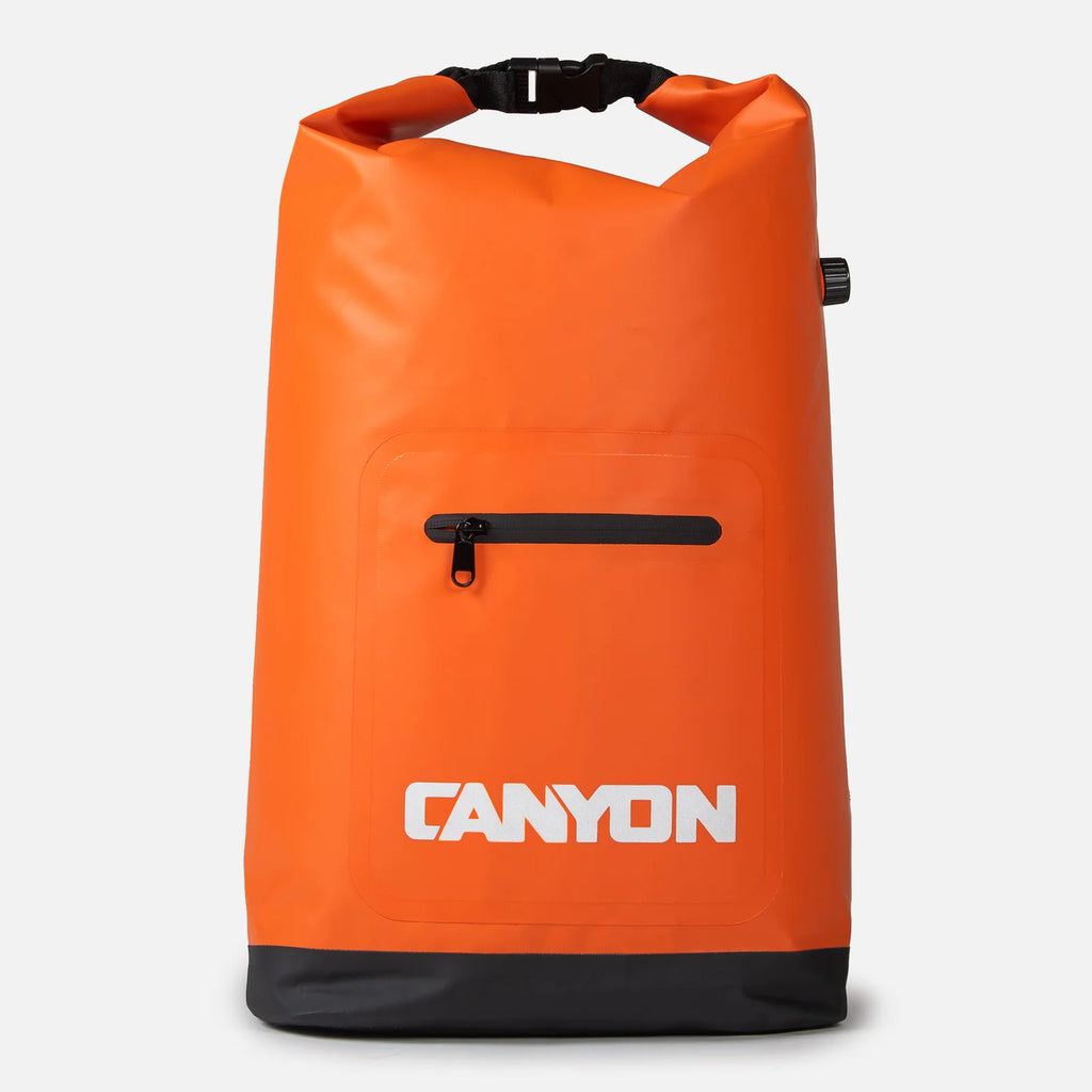 Lightweight Backpack Cooler with a Roll-Top Opening and Adjustable Air Valve for Hands-Free River Days