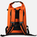 Lightweight Backpack Cooler with a Roll-Top Opening and Adjustable Air Valve for Hands-Free River Days
