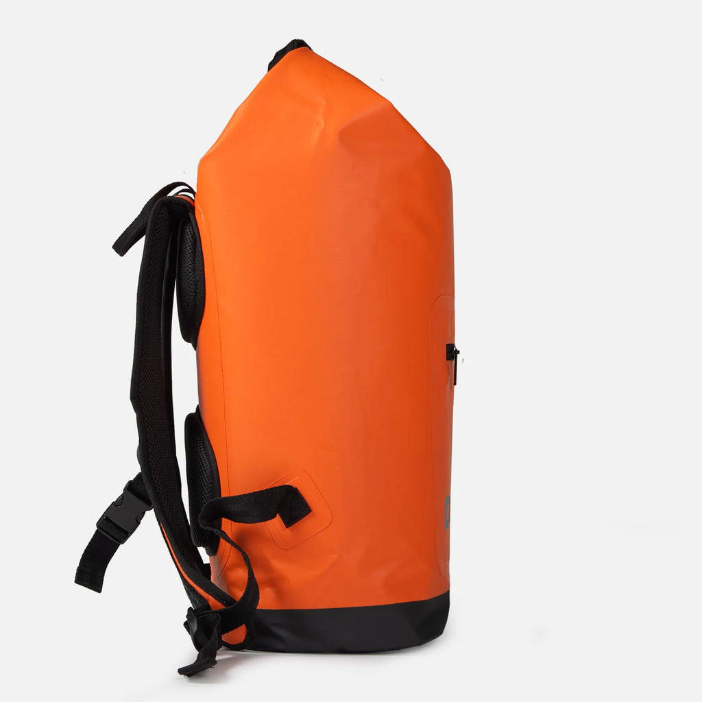 Lightweight Backpack Cooler with a Roll-Top Opening and Adjustable Air Valve for Hands-Free River Days