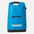Lightweight Backpack Cooler with a Roll-Top Opening and Adjustable Air Valve for Hands-Free River Days