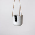 Lightweight Hanging Planter, White Stone