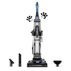 Lightweight Upright Vacuum Cleaner for Carpet and Hard Floors with Five Height Settings and a 12-Inch Path