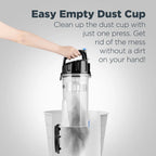 Lightweight Upright Vacuum Cleaner for Carpet and Hard Floors with Five Height Settings and a 12-Inch Path