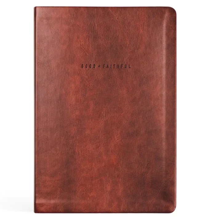 Lined Prayer Journal with a Flexible Soft Cover and Good + Faithful Design for Notes and Reflection