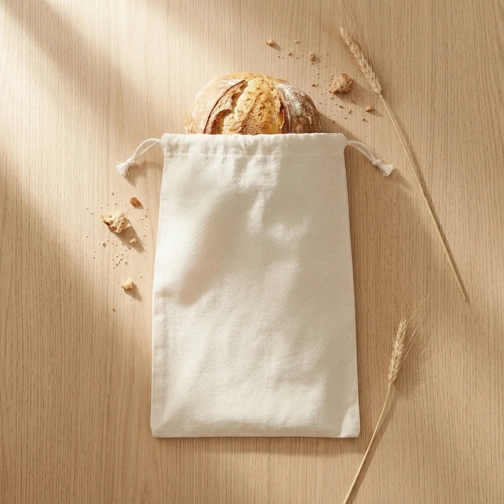Linen Bread Bags, 2 Sourdough Bags (12" x 15")