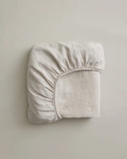 Linen Fitted Sheet in Natural, Pre-Washed European Flax Linen