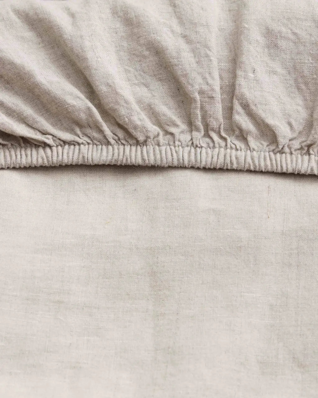 Linen Fitted Sheet in Natural, Pre-Washed European Flax Linen