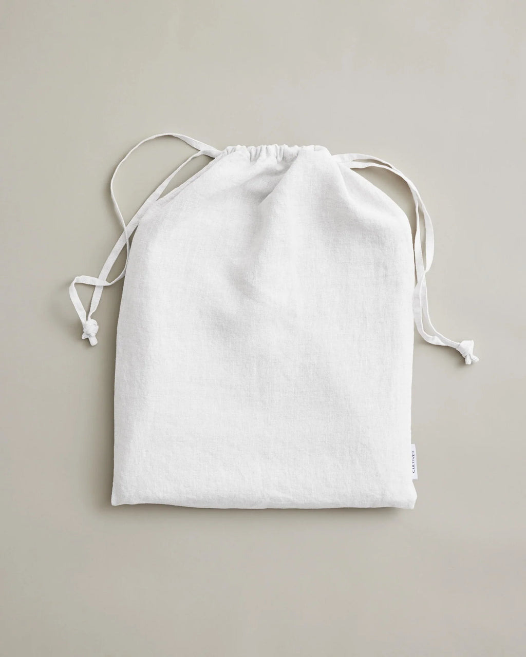 Linen Flat Sheet in White