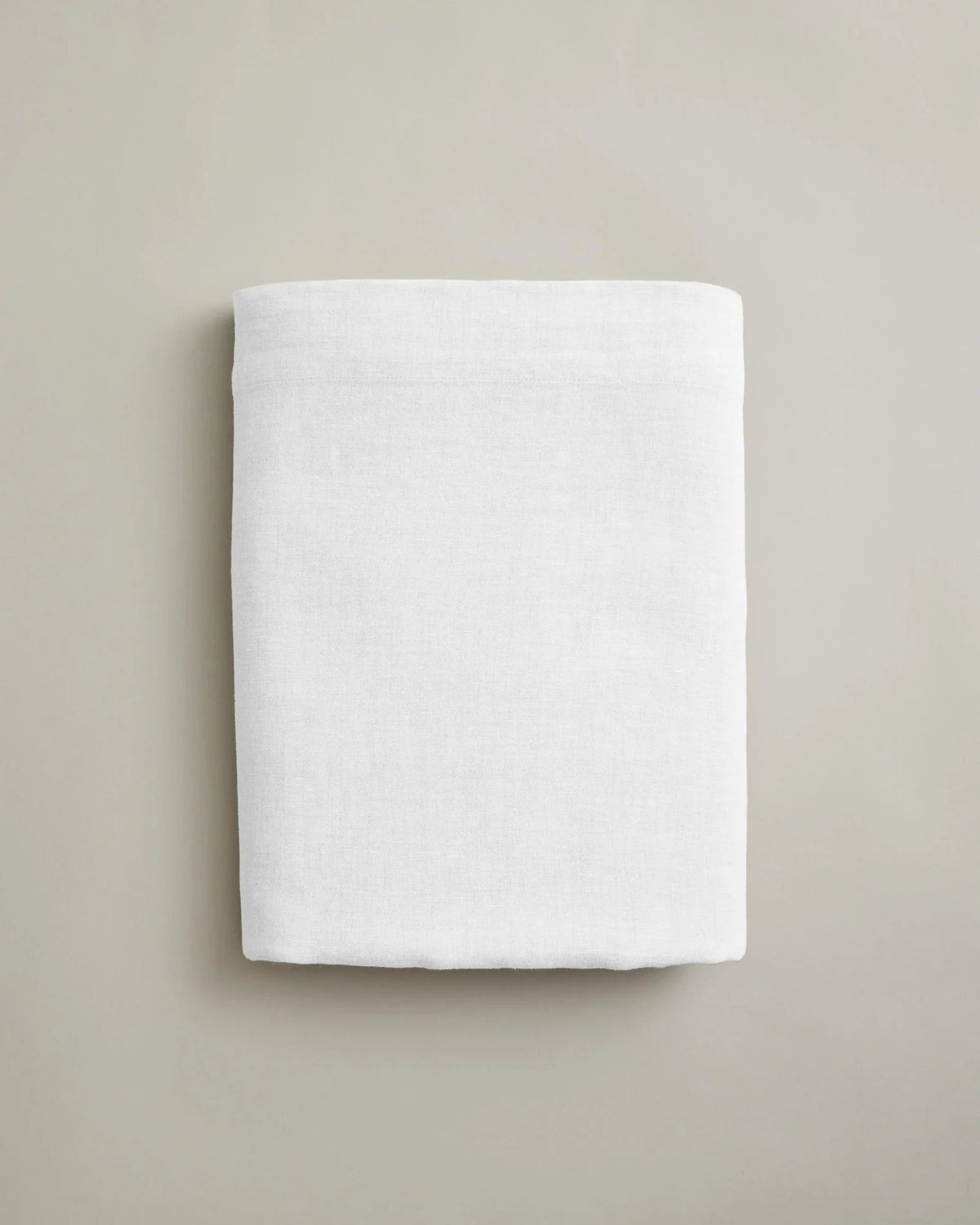 Linen Flat Sheet in White