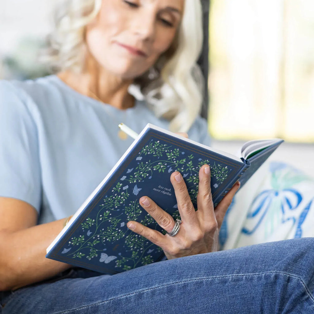 Linen Journal in Navy
