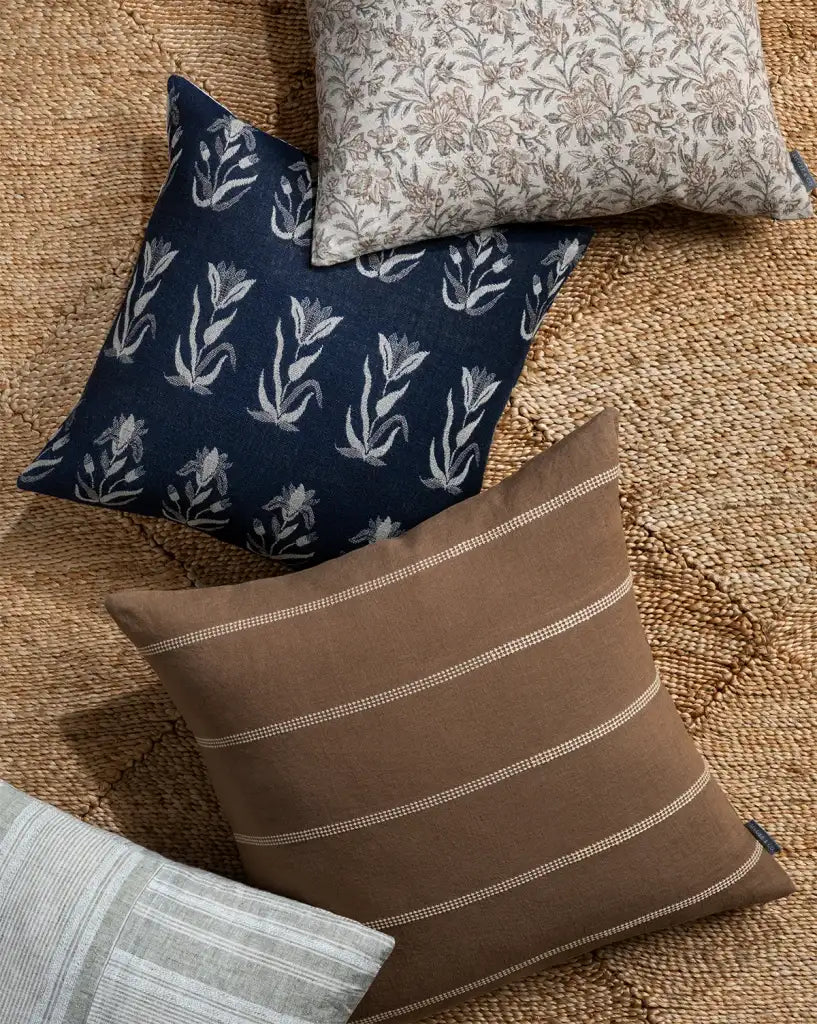 Linen Pillow Cover in Rust
