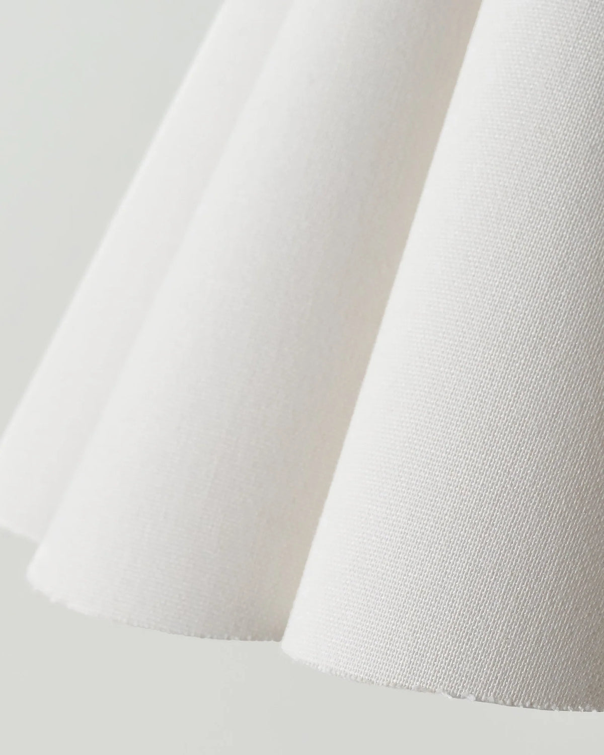 Linen Scallop Lamp Shade for Table Lamps, Ivory Design in Two Diameter for Refreshing Compatible Bases