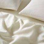 Linen Sheet Set in Dried Grass with 100% European Flax, Garment-Washed Softness, and Full to Cali King Sizes