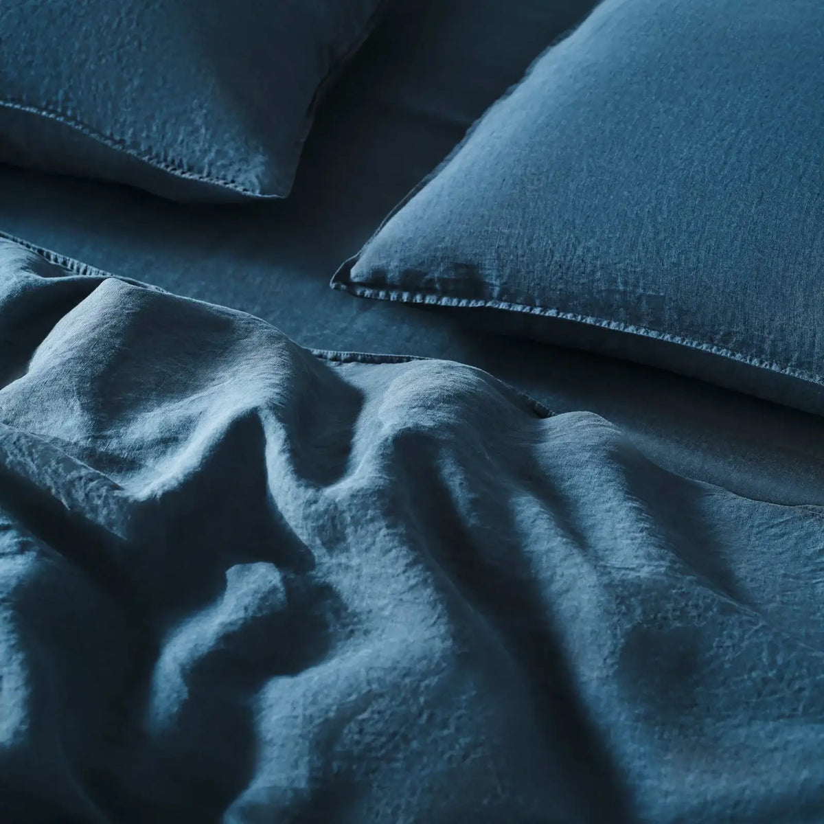 Linen Sheet Set in Dried Grass with 100% European Flax, Garment-Washed Softness, and Full to Cali King Sizes