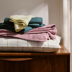 Linen Sheet Set in Dried Grass with 100% European Flax, Garment-Washed Softness, and Full to Cali King Sizes