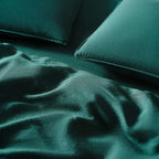 Linen Sheet Set in Dried Grass with 100% European Flax, Garment-Washed Softness, and Full to Cali King Sizes