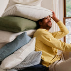 Linen Sheet Set in Dried Grass with 100% European Flax, Garment-Washed Softness, and Full to Cali King Sizes