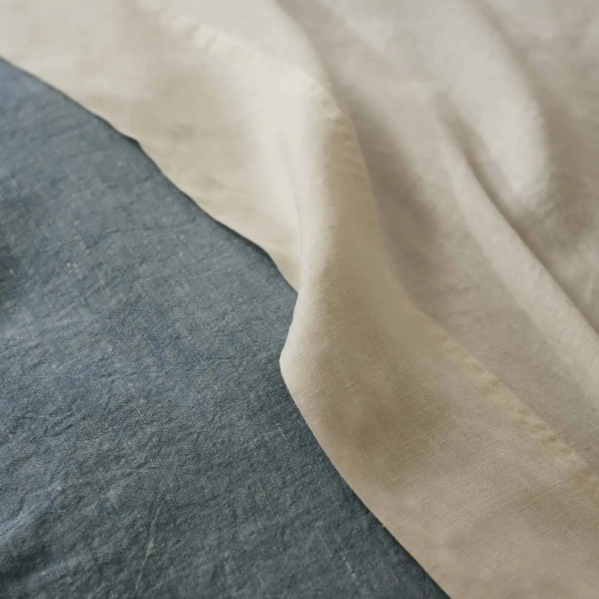 Linen Sheet Set in Dried Grass with 100% European Flax, Garment-Washed Softness, and Full to Cali King Sizes