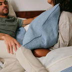 Linen Sheet Set in Dried Grass with 100% European Flax, Garment-Washed Softness, and Full to Cali King Sizes