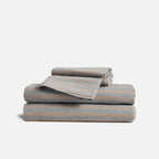 Linen Sheet Set in Dried Grass with 100% European Flax, Garment-Washed Softness, and Full to Cali King Sizes