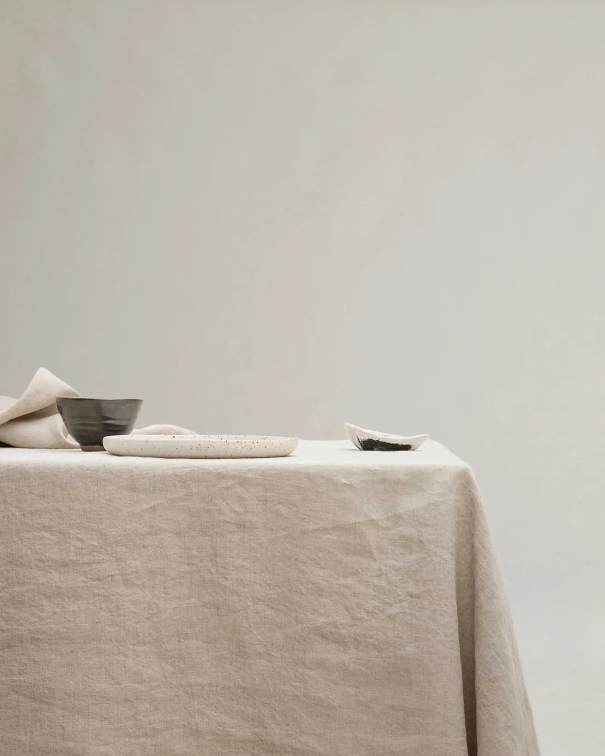 Linen Tablecloth in Natural European Flax, Pre-Washed