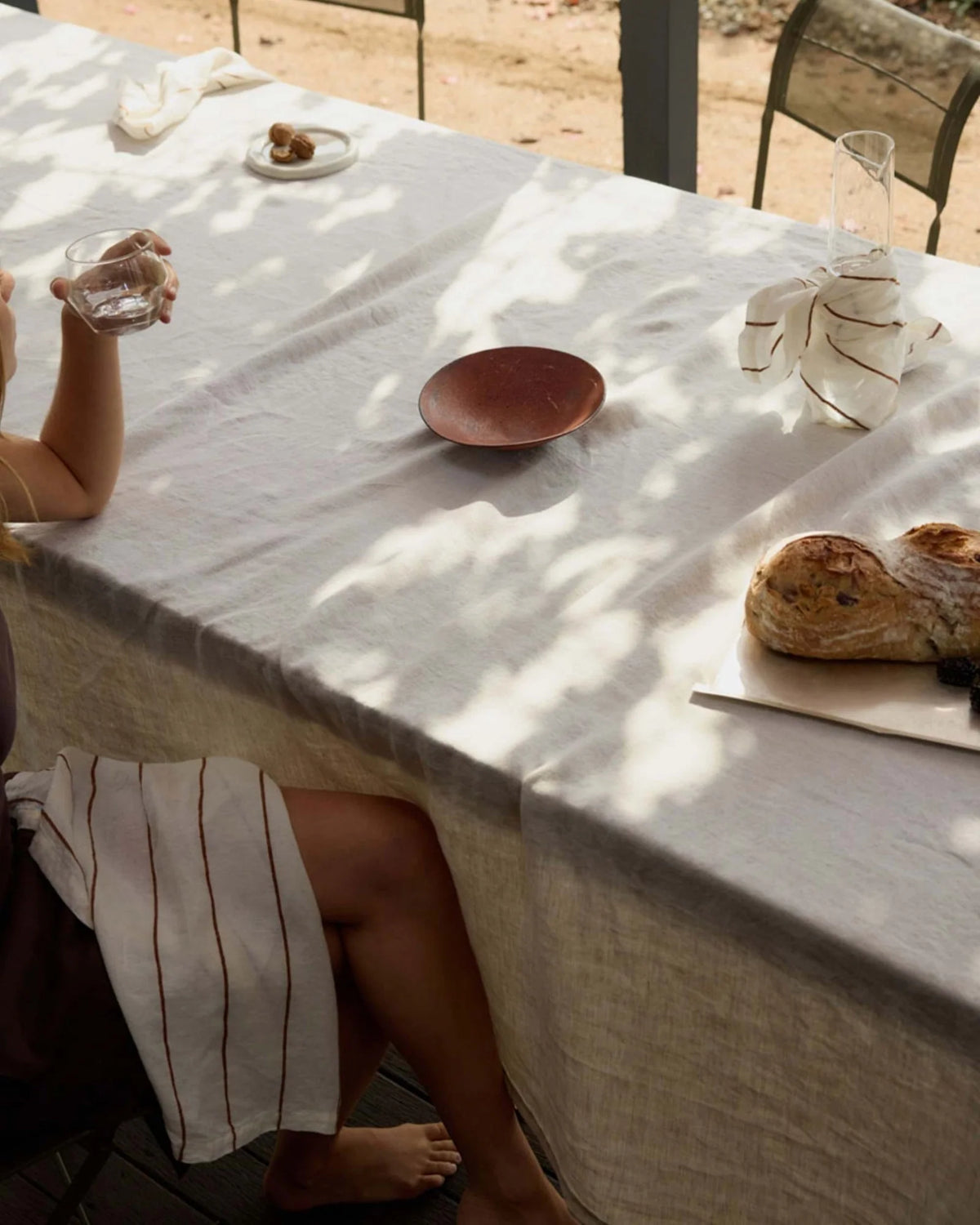 Linen Tablecloth in Natural European Flax, Pre-Washed