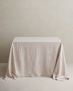 Linen Tablecloth in Natural European Flax, Pre-Washed