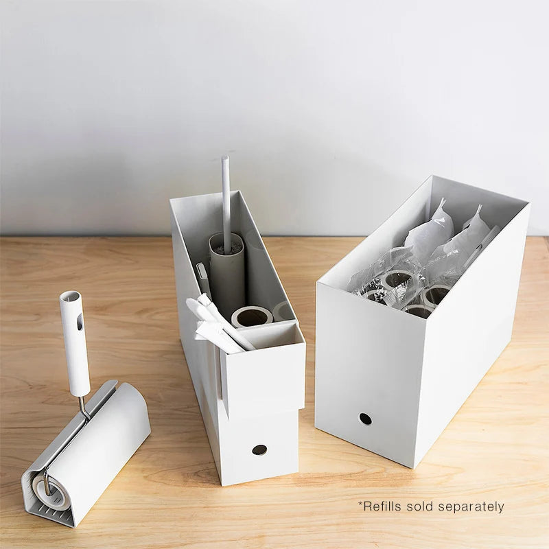 Lint Roller for Clothes, Carpets and Rugs with Free-Standing Storage Cover for Everyday Home Cleaning
