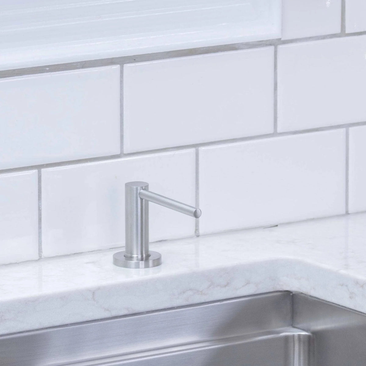 Liquid Dish Soap Dispenser in Brushed 304 Stainless Steel
