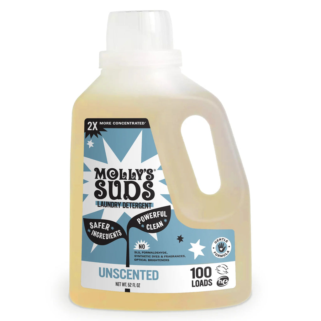 Liquid Laundry Detergent, 2X Concentrated Formula for Sensitive Skin and 100 or 200 Load Washing