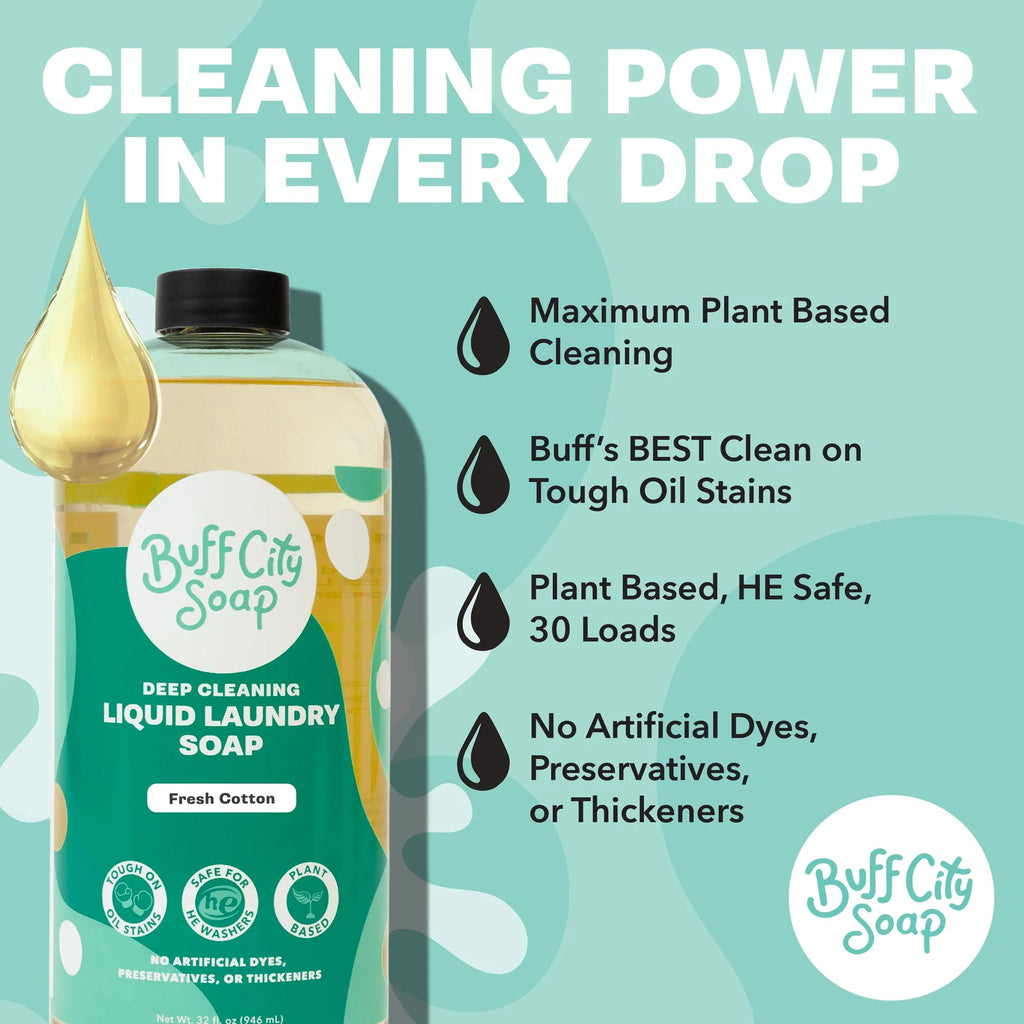 Liquid Laundry Soap with Plant-Based Ingredients and a Fruity Blood Orange and Cactus Flower Scent