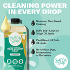 Liquid Laundry Soap with Plant-Based Ingredients and a Fruity Blood Orange and Cactus Flower Scent