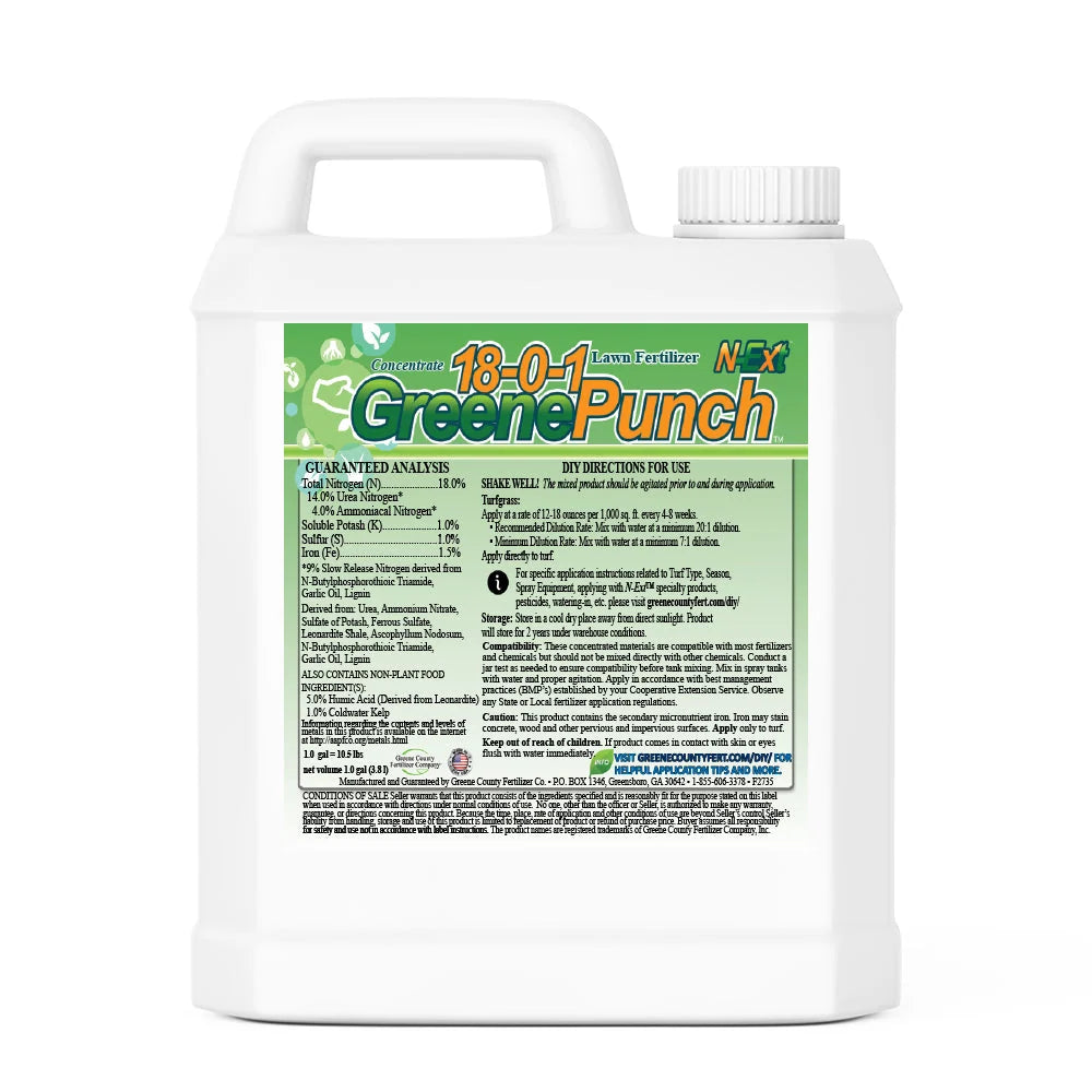 Liquid Lawn Fertilizer 18-0-1 with Humic for Main Nitrogen Feeding and Spoon-Feeding Lawn Care