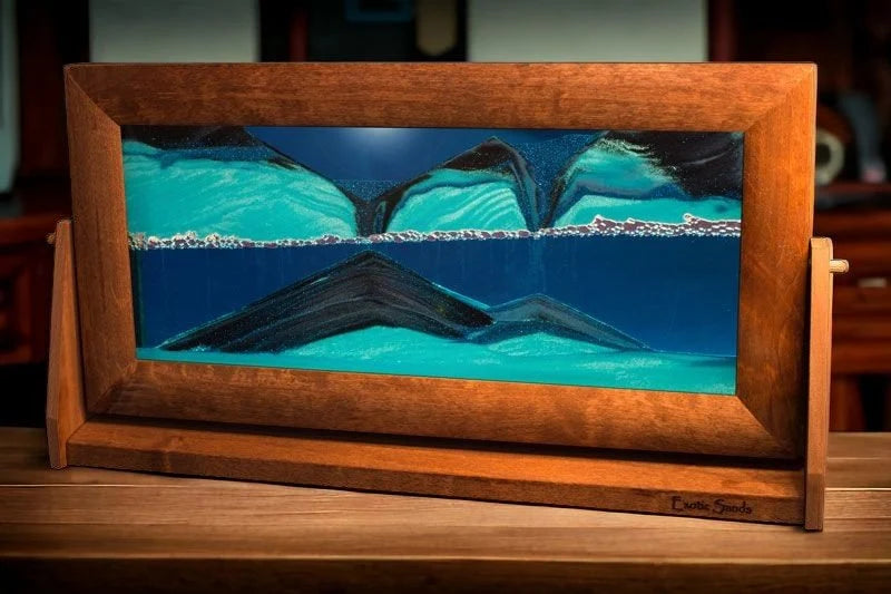 Liquid Sand Art Picture in an Extra-Large 9 x 16 Inch Alder Wood