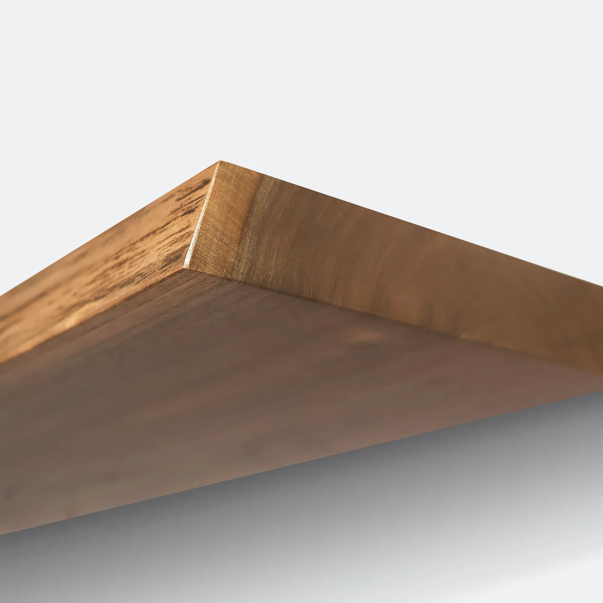 Live Edge Walnut Hardwood Floating Shelves, 1.75-Inch Solid Wood Wall Display Shelves in Custom Widths and Depths — 16 / 6