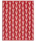 Lobster-Inspired Throw Blanket in a Cotton Blend