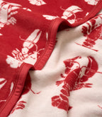 Lobster-Inspired Throw Blanket in a Cotton Blend