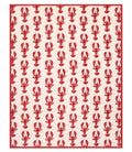 Lobster-Inspired Throw Blanket in a Cotton Blend