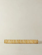 Long Bolster Pillow in Linen, Goldenrod and Ivory