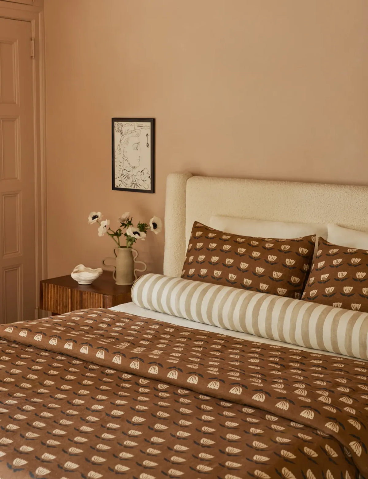 Long Bolster Pillow in Linen