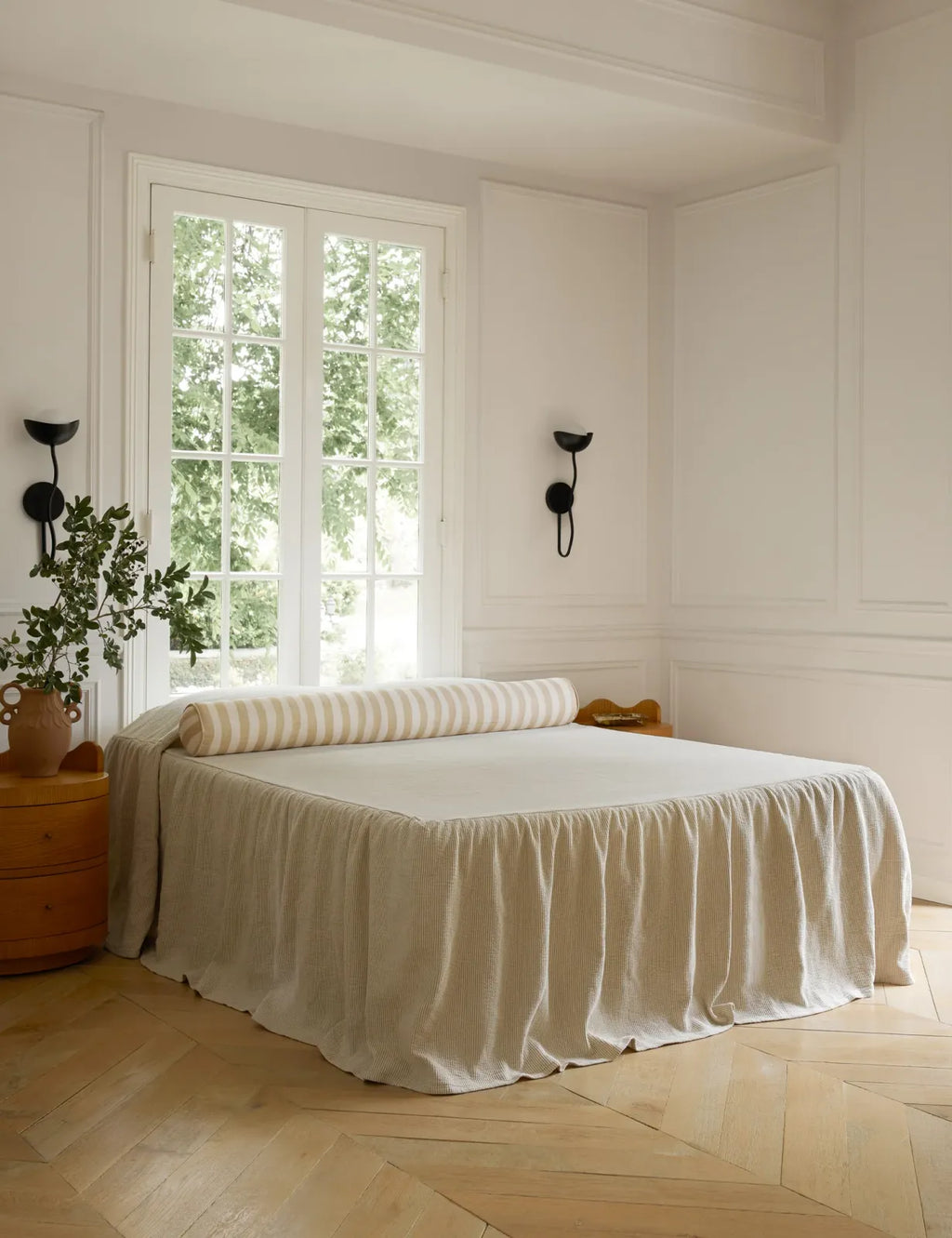 Long Bolster Pillow in Linen