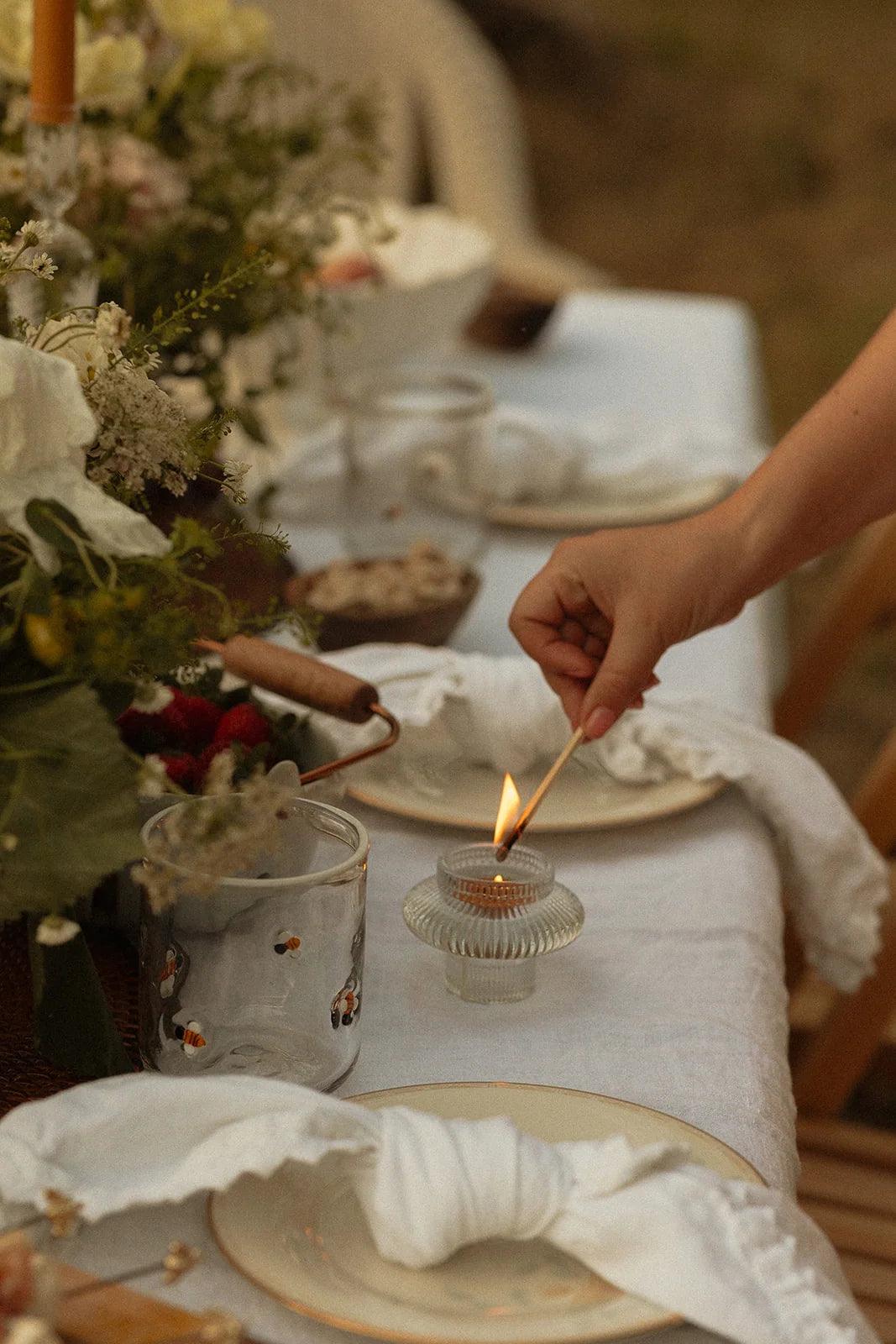 Loose Beeswax Tea Light Candles Hand-Poured in California