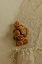 Loose Beeswax Tea Light Candles Hand-Poured in California