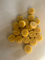 Loose Beeswax Tea Light Candles Hand-Poured in California