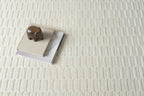 Machine-Washable Area Rug with Rounded Checkerboard Texture, Recycled Polyester, Medium Pile, Multiple Sizes