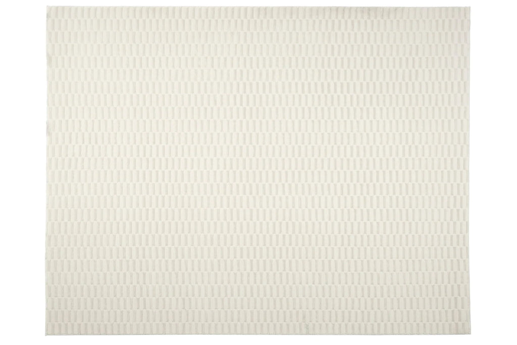 Machine-Washable Area Rug with Rounded Checkerboard Texture, Recycled Polyester, Medium Pile, Multiple Sizes